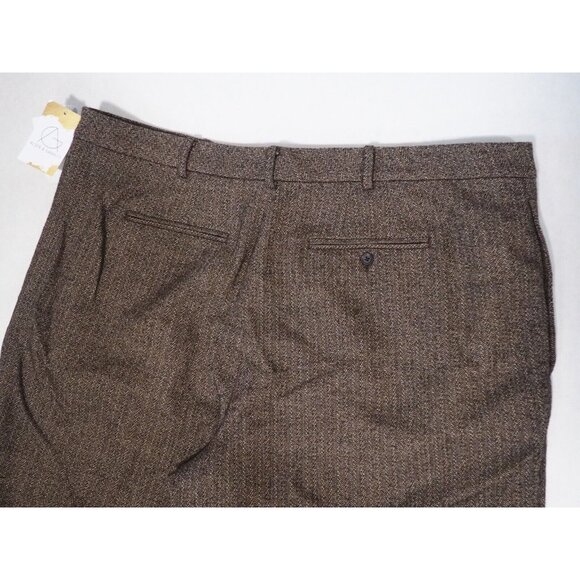 Ralph Lauren Brown Wool Tweed Dress Pants $195, US Plus Size 22W - Picture 4 of 15